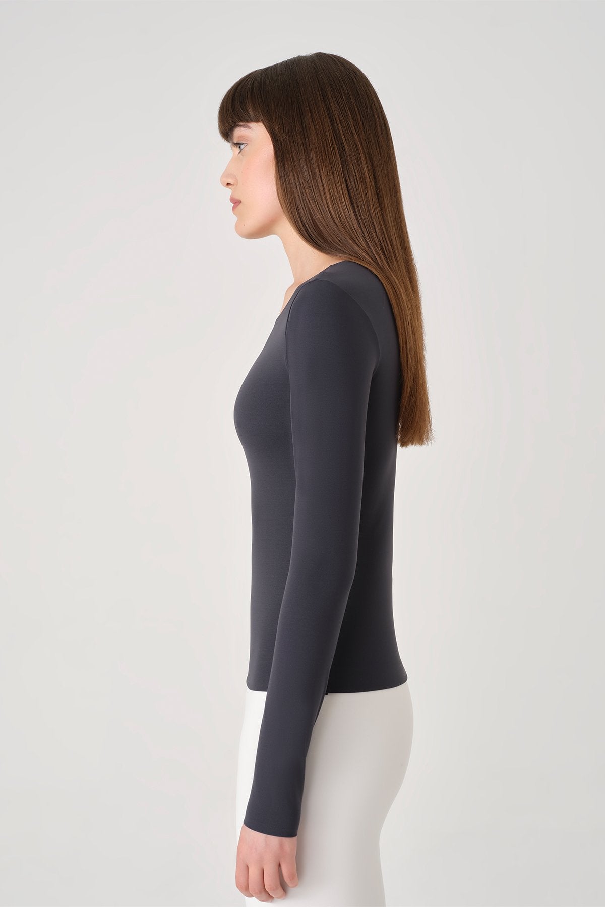 UP&FIT Long Crop Push Up Light DarkSilver